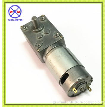 Axle low backlash low noise right angle high torque 24v 300rpm worm gear motor